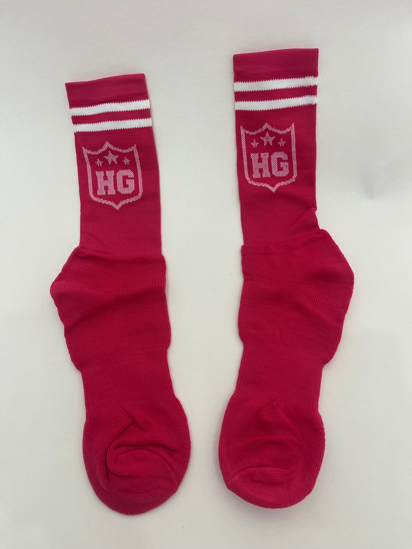 Hustle God Pink Socks