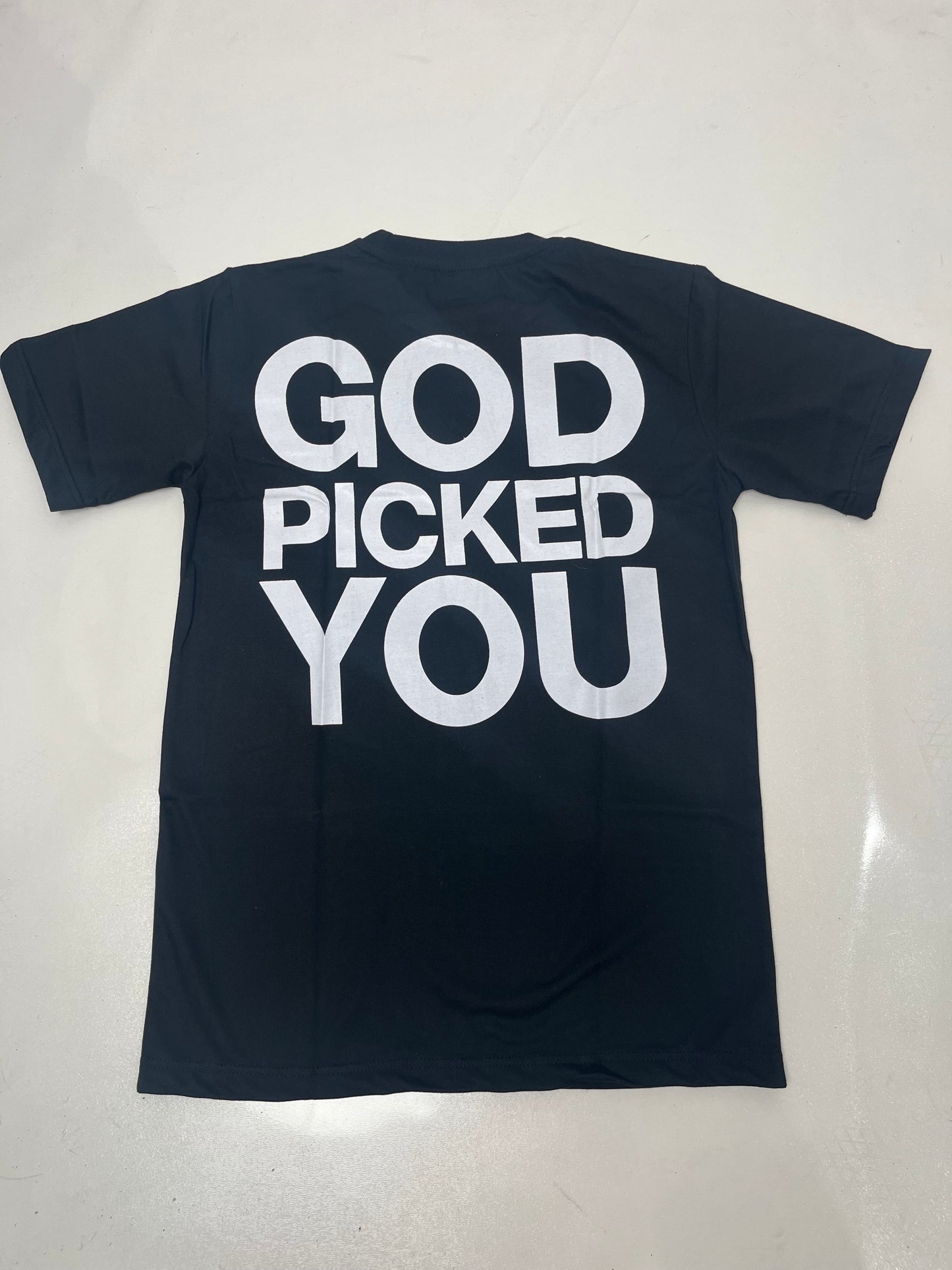 God Picked Me Black T-Shirt