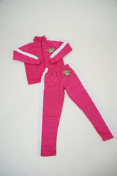 Track Suit Pink & White