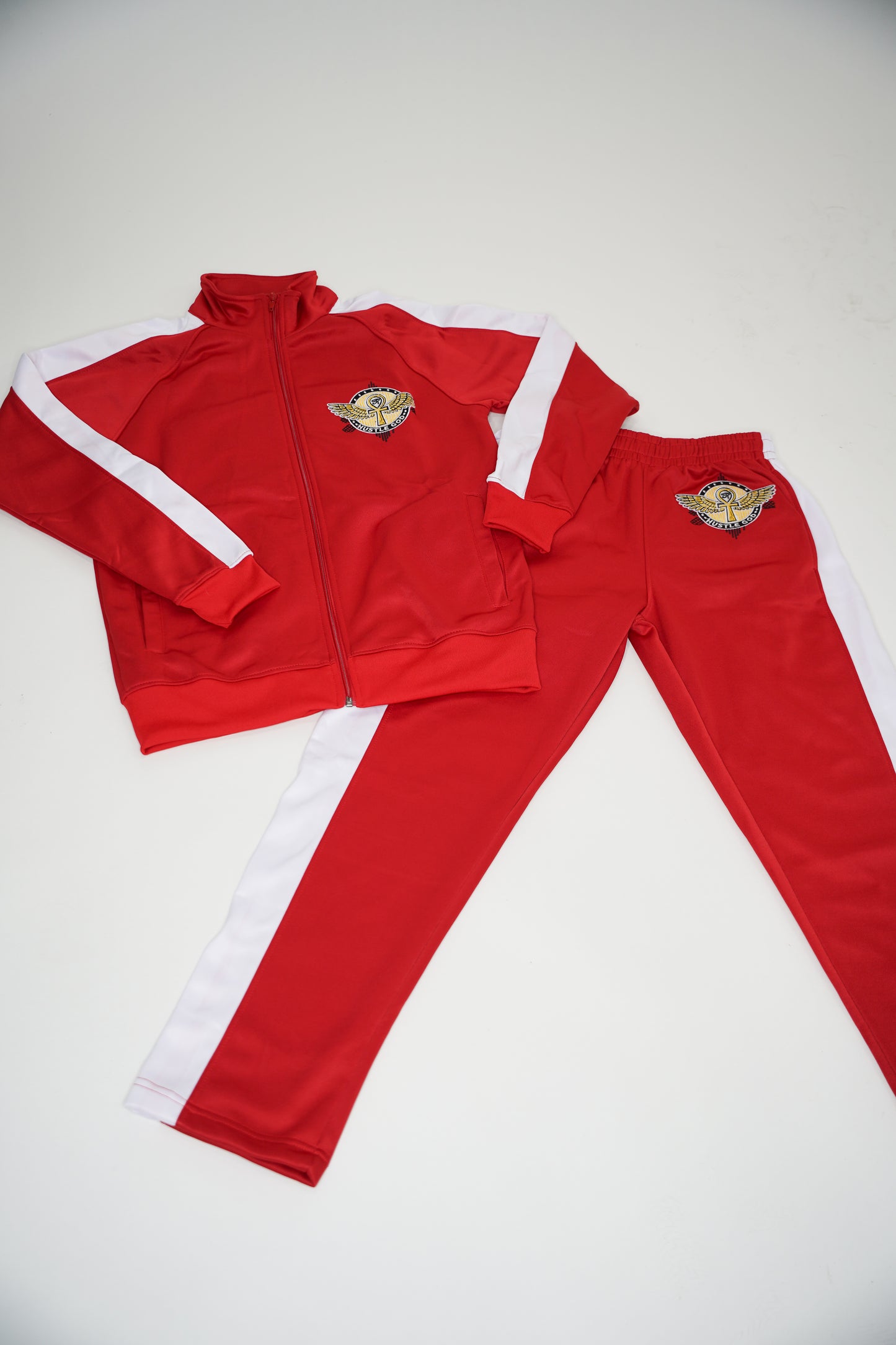 Track Suit Red & White