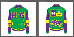 HGC Letterman Jacket Mardi Gras