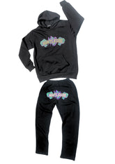 HGC KIDS Jogger Set Mardi Gras Edition BLACK