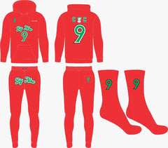 BIG 9 JOGGER SUIT RED