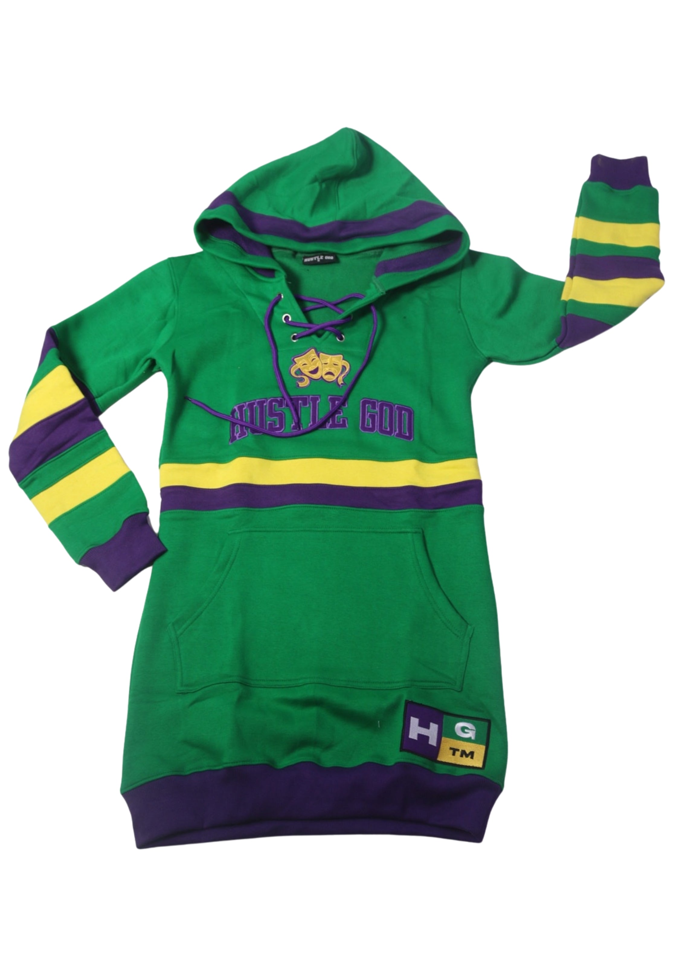 HGC Women's Mardi Gras Dress Green