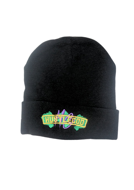 HGC Mardi Gras Beanie Black