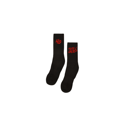 Black and Red HGC Socks