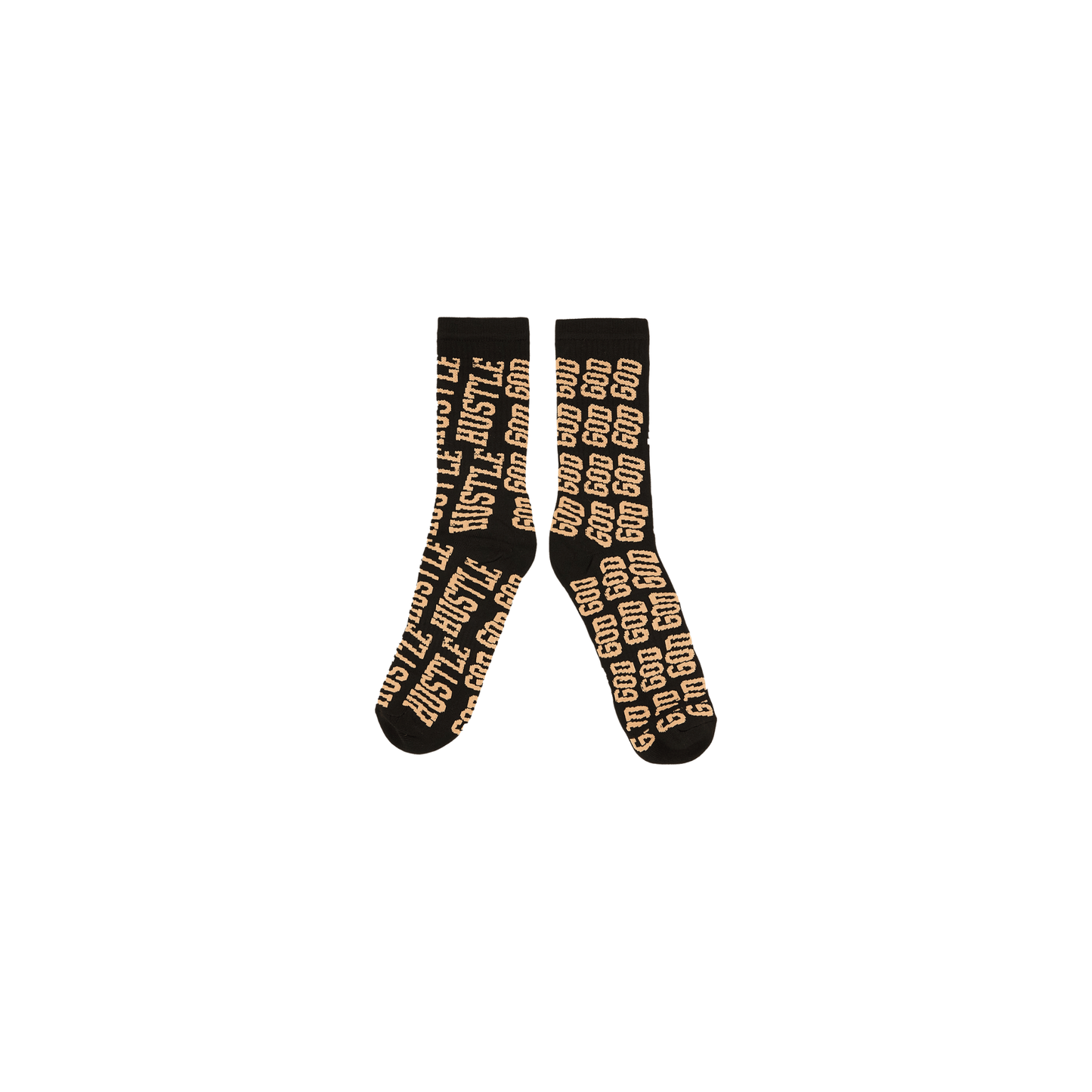 Gold Letter Black HGC Socks