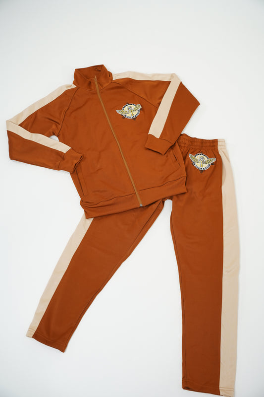 Track Suit Brown & Tan
