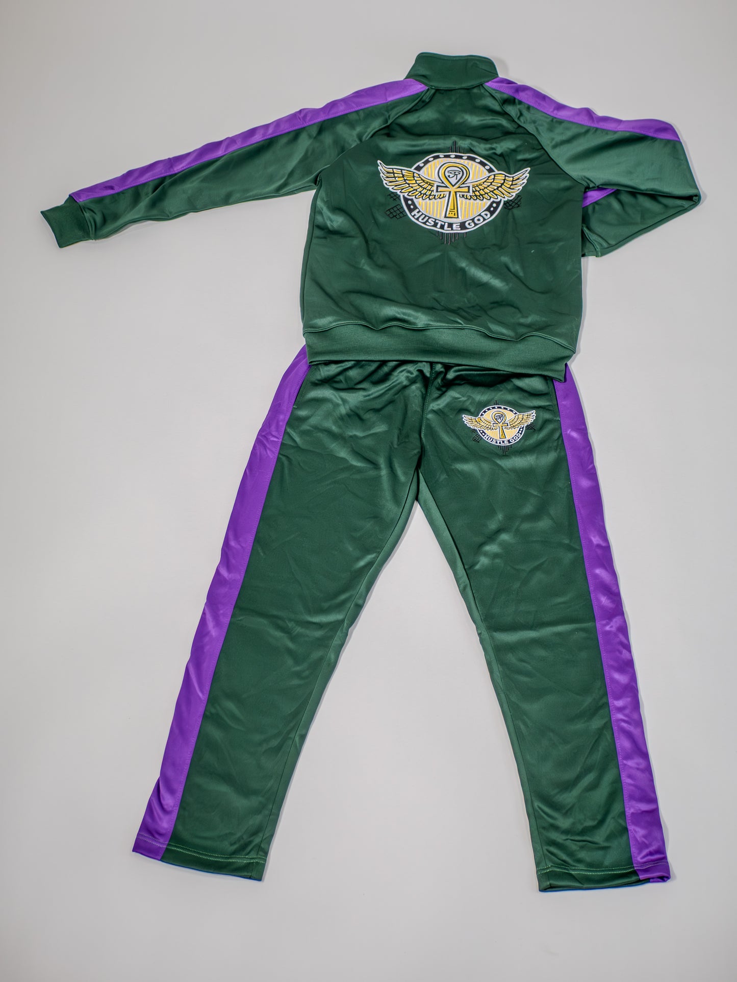 Track Suit Green and Purple