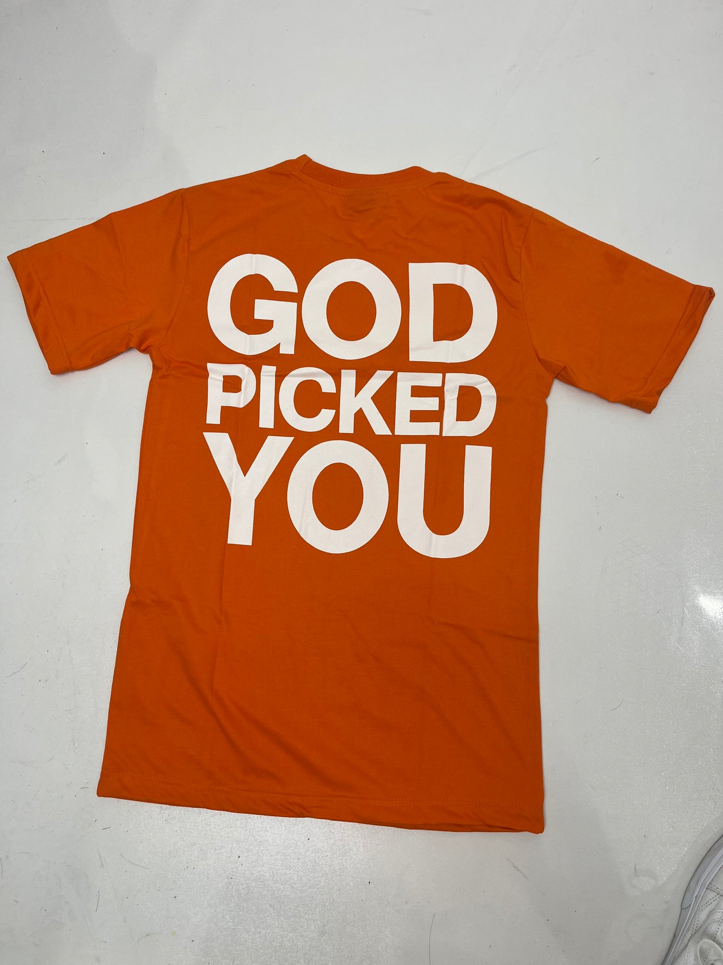 God Picked Me Orange T-Shirt