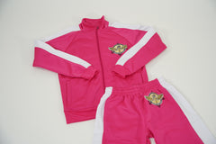 Track Suit Pink & White