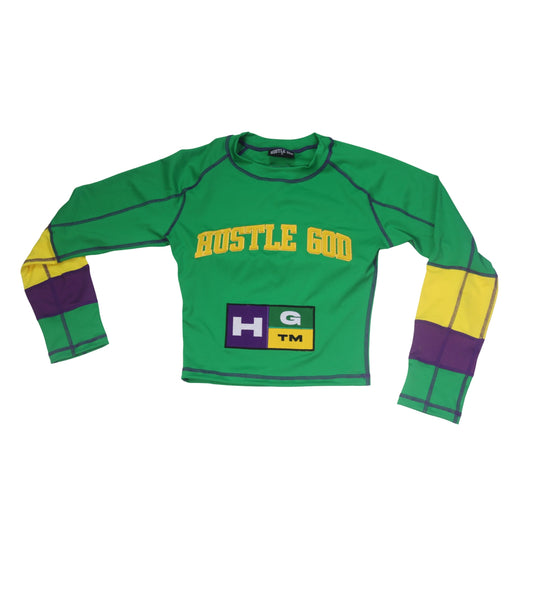 HGC Mardi Gras Tights Green Top