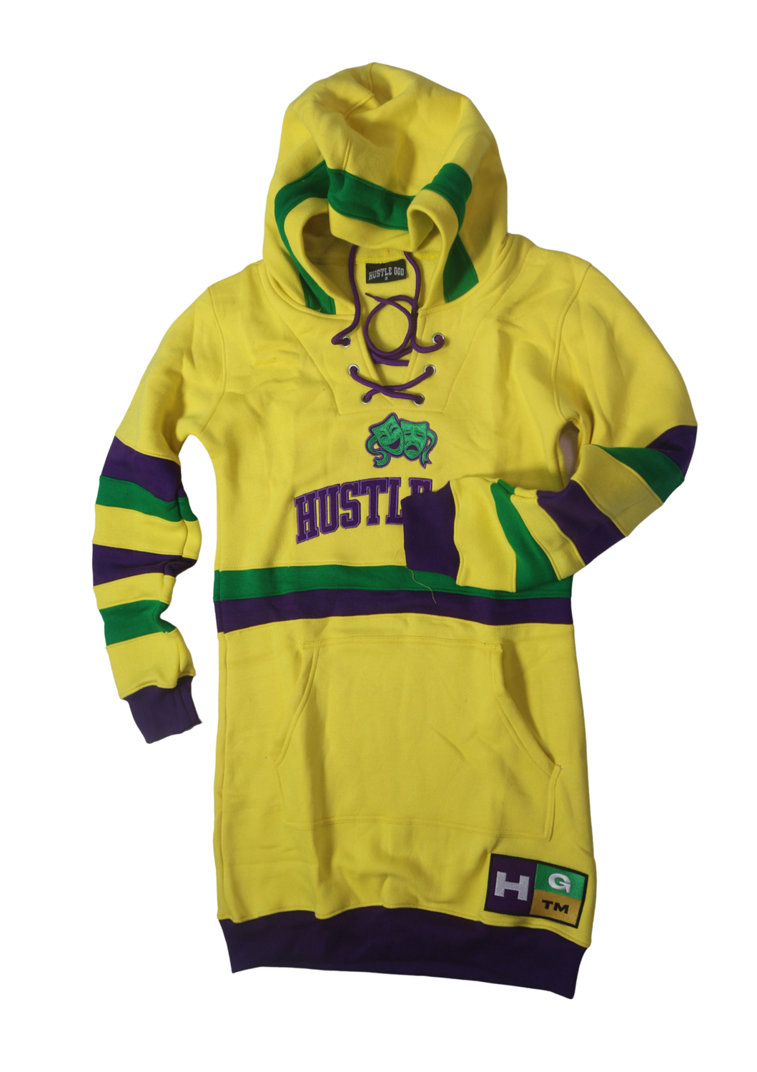 HGC Women's Mardi Gras Dress Yellow