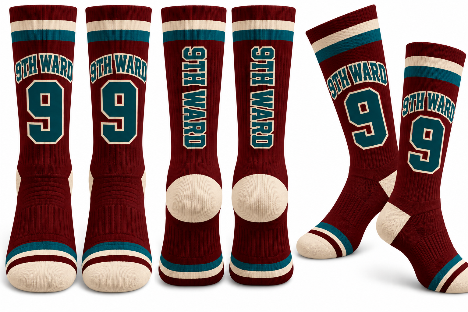 9th Ward Holiday Socks