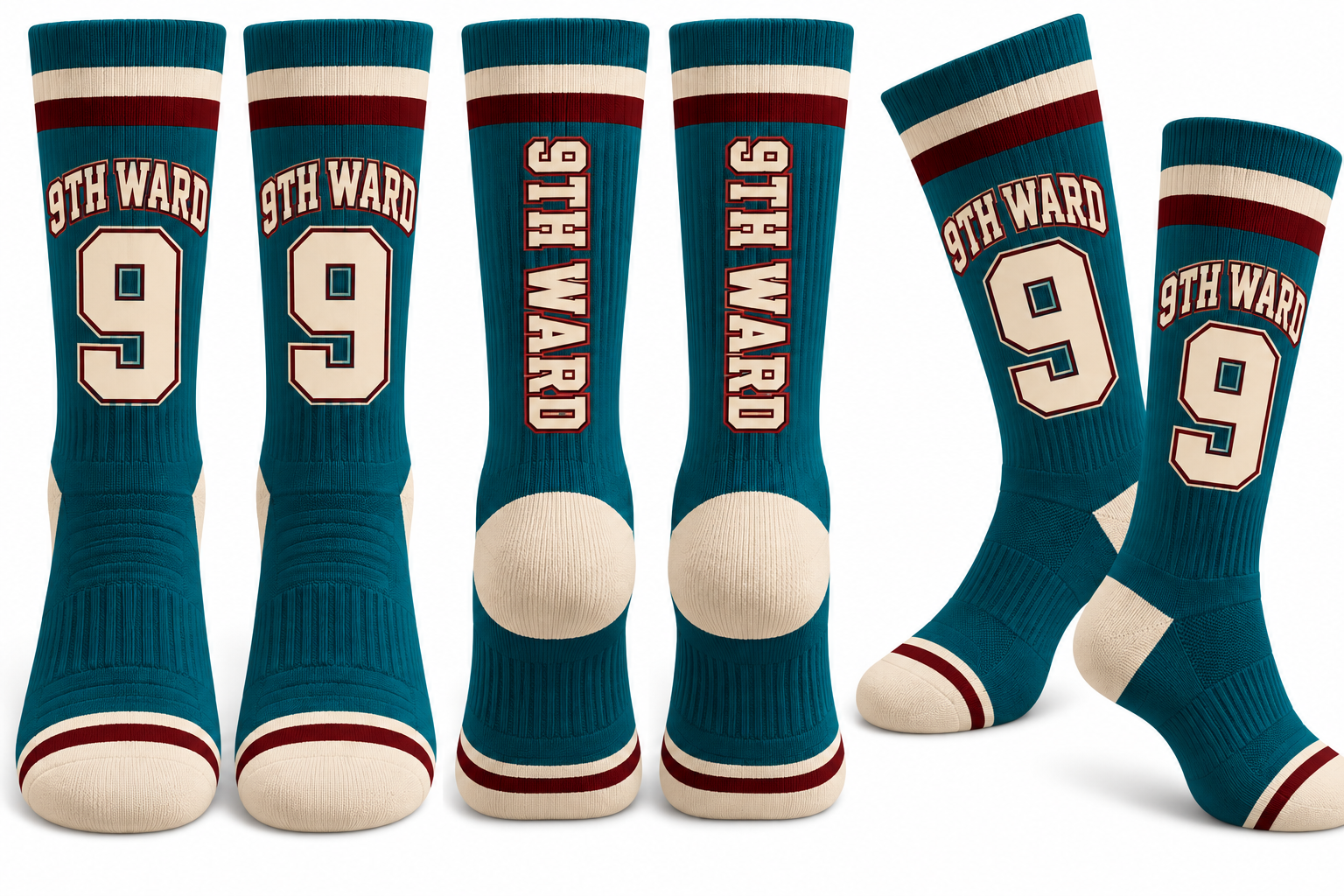 9th Ward Holiday Socks