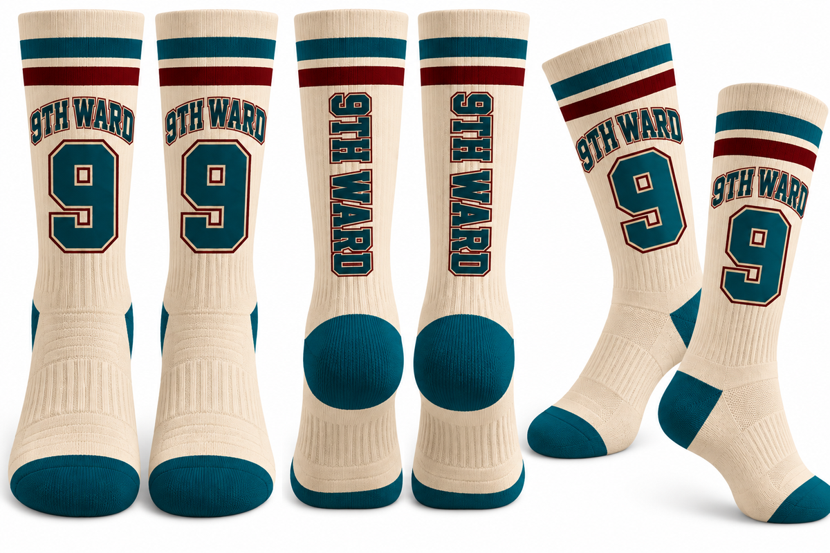 9th Ward Holiday Socks
