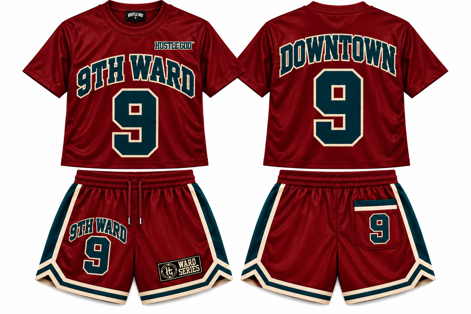 9th Ward Holiday Short Set