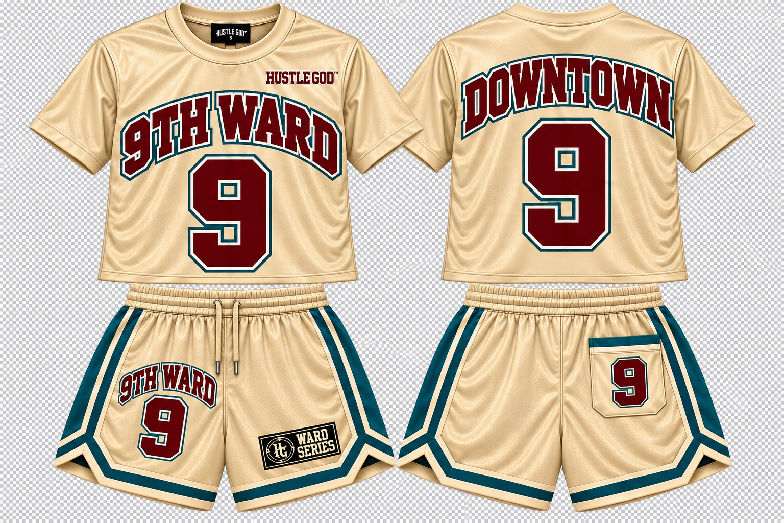 9th Ward Holiday Short Set