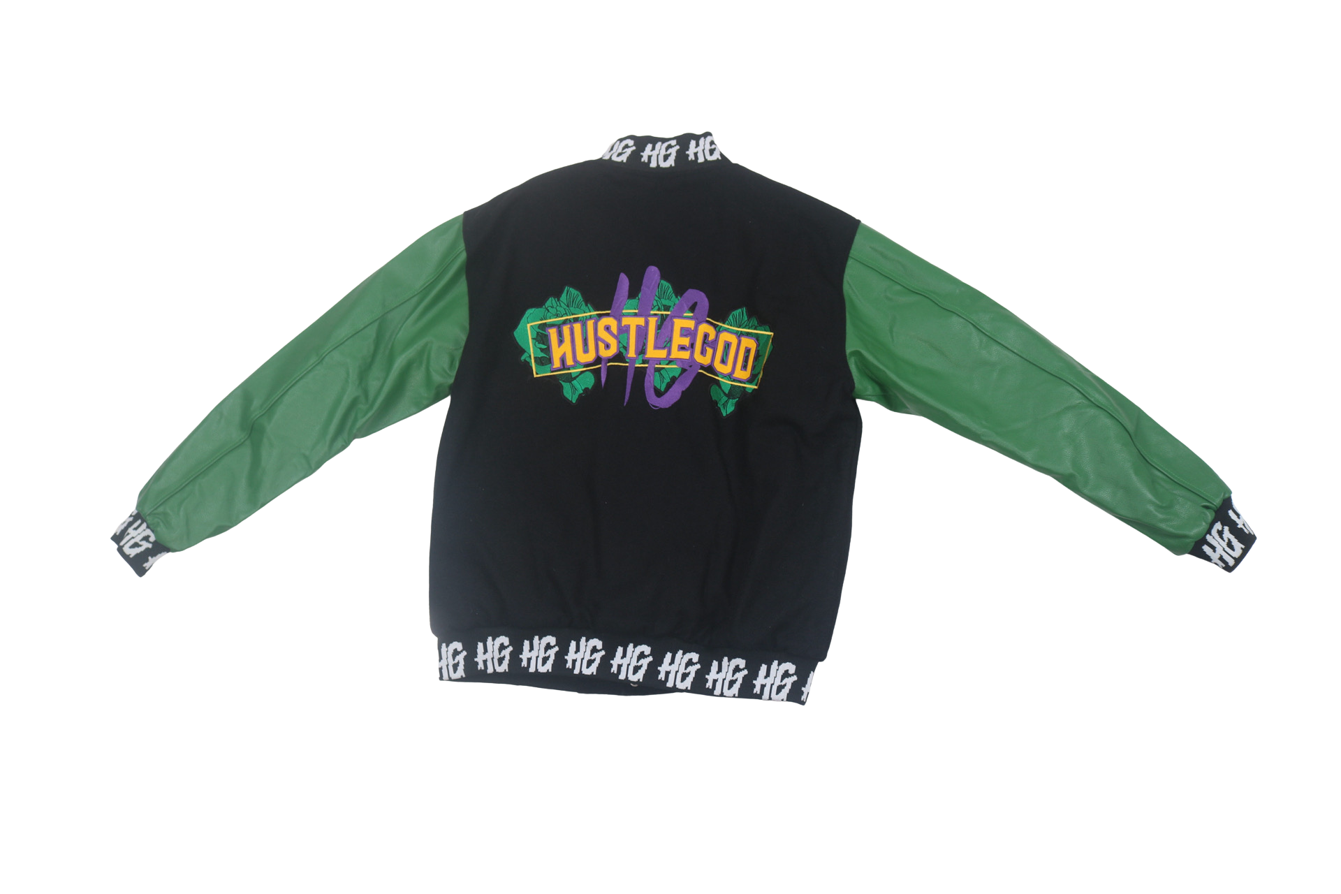 Custom HG3 Letterman Jacket Green