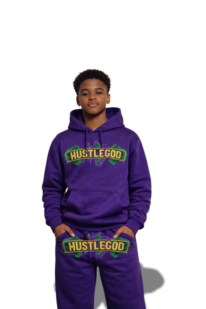 HGC Kids - Jump Suit Purple Mardi Gras
